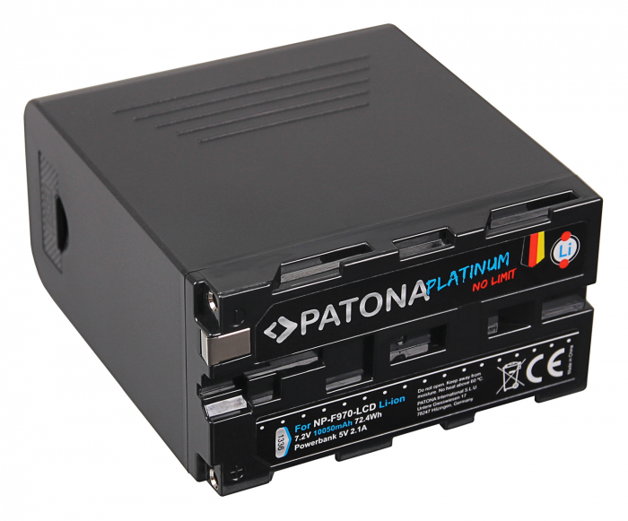 Acumulator tip Sony NP-F970 cu LCD 10050mAh Patona Platinum [2]