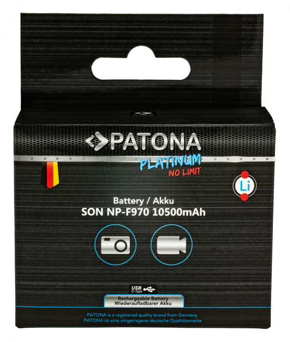 Acumulator tip Sony NP-F970 F960 F950 PD20W USB-A 5V/2A 10500mAh Patona Platinum [8]