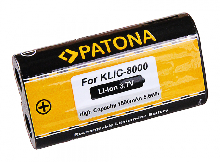 Acumulator tip Kodak Klic-8000 1500mAh Patona [2]