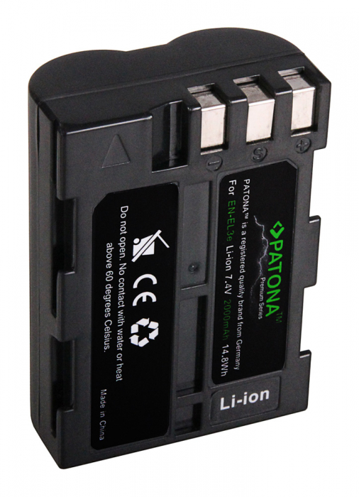 Acumulator pentru Nikon EN-EL3e 2000mAh Patona Premium [2]