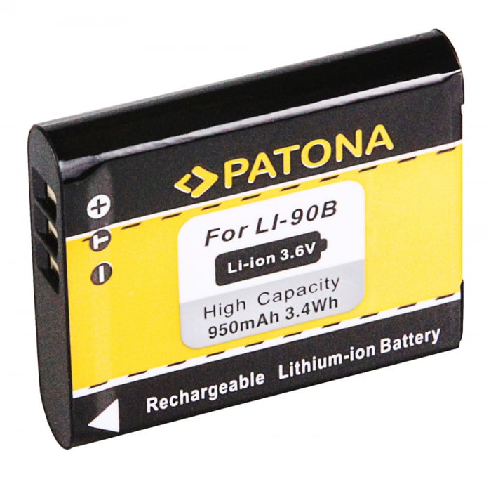 Acumulator tip Olympus Li-90B 950mAh Patona [2]