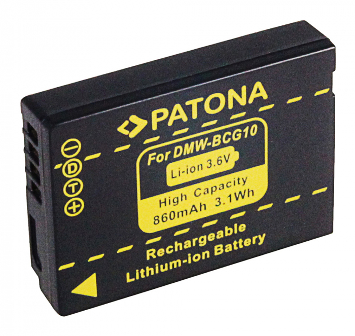 Acumulator tip Panasonic DMW-BCG10 860mAh Patona [2]