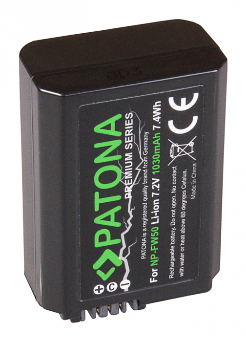 Acumulator pentru Sony NP-FW50 1030mAh Patona Premium [3]