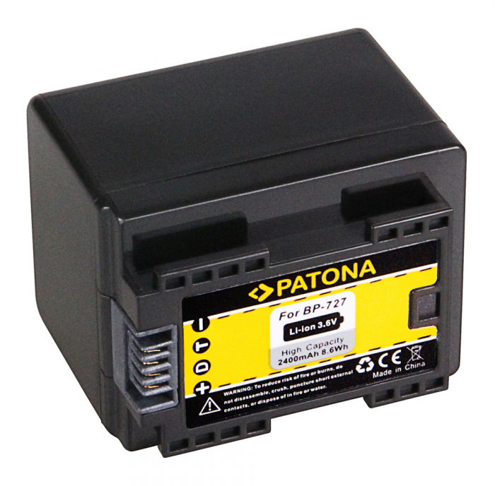 Acumulator tip Canon BP-727 2400mAh Patona [2]