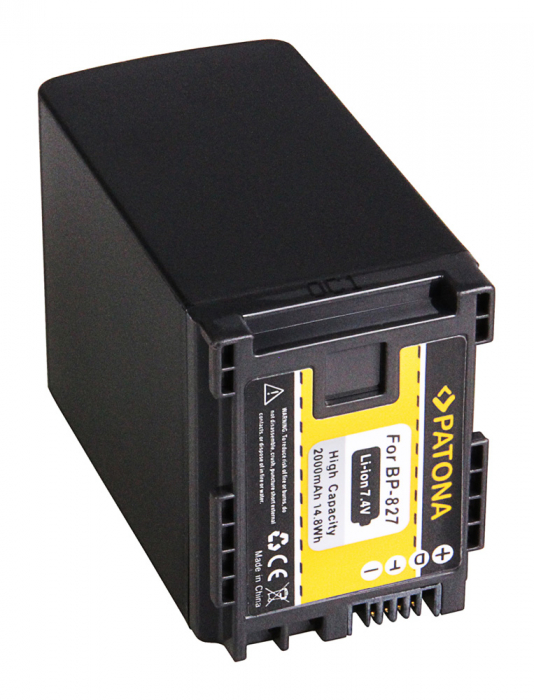 Acumulator tip Canon BP-827 2000mAh Patona [4]