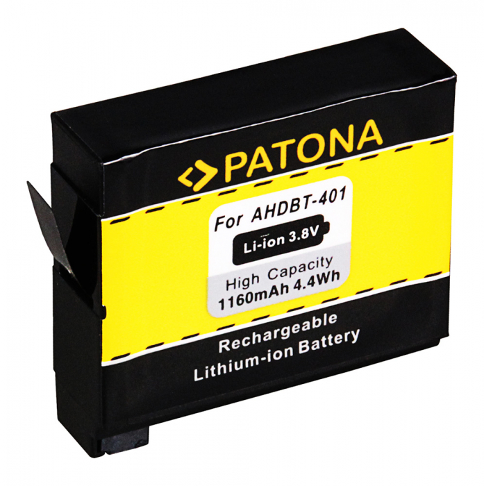 Acumulator tip GoPro AHDBT-401 1160mAh Patona [2]