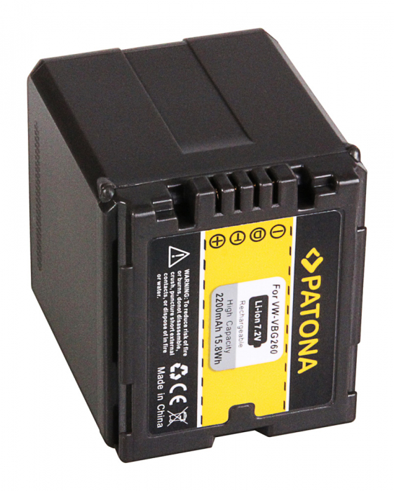 Acumulator tip Panasonic VW-VBG260 2200mAh Patona [4]