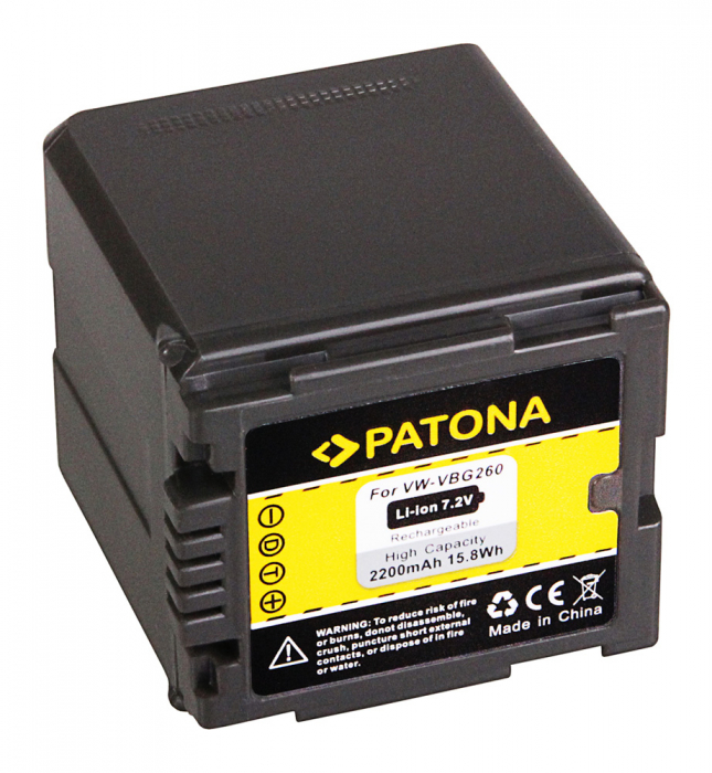 Acumulator tip Panasonic VW-VBG260 2200mAh Patona [2]