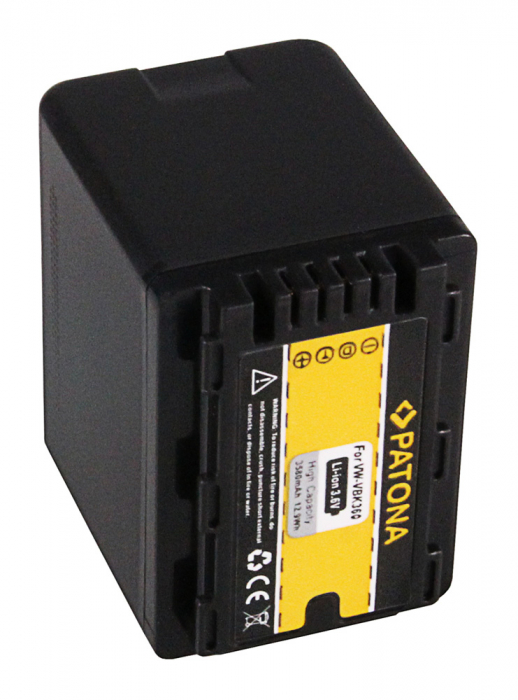 Acumulator tip Panasonic VW-VBK360 3580mAh Patona [4]