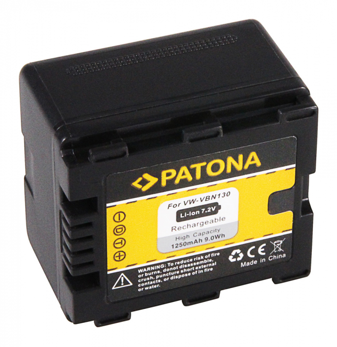 Acumulator tip Panasonic VW-VBN130 1250mAh Patona [2]