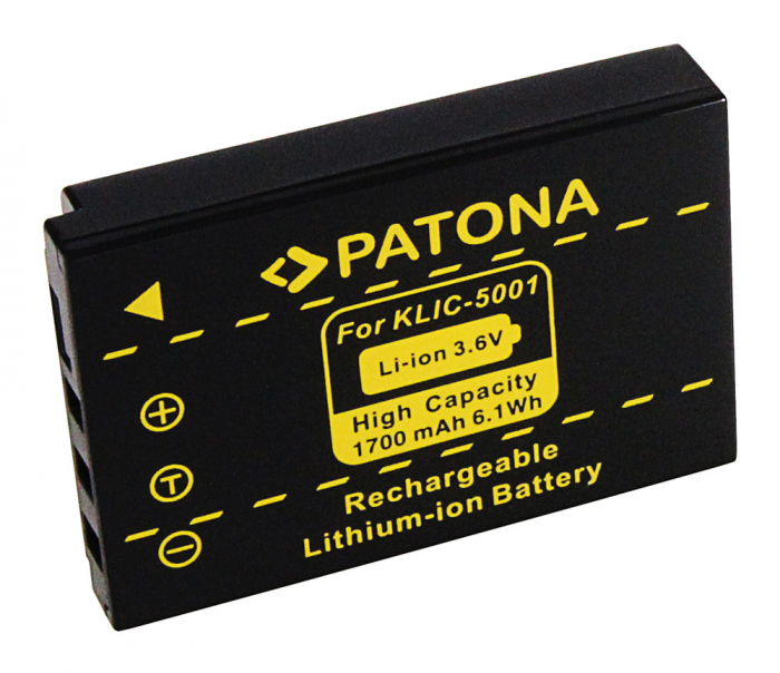 Acumulator tip Sanyo DB-L50 1700mAh Patona [2]