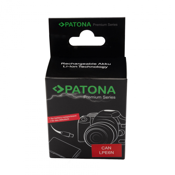 Adaptor pentru acumulator Canon LP-E6 cu USB-C Patona Premium [6]
