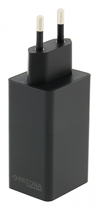 Adaptor retea GaN PD65W 2xUSB-C 1xUSB-A PD3.0 QC3.0 Patona Premium [4]