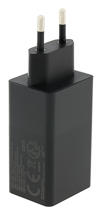Adaptor retea GaN PD65W 2xUSB-C 1xUSB-A PD3.0 QC3.0 Patona Premium [5]