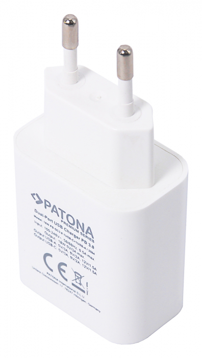 Adaptor retea PD18W 5V/3.0A 9V/2.0A 12V/1.5AA 1xUSB-C 1xUSB-A PD3.0 Patona Premium [5]