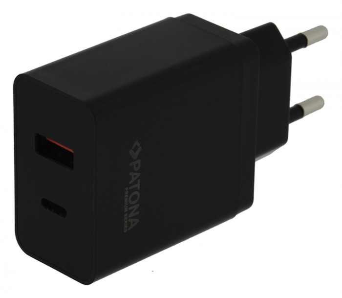 Adaptor retea PD36W 5V/3A 9V/2A 12V/1.5A 1xUSB-C 1xUSB-A PD3.0 QC3.0 Patona Premium [3]