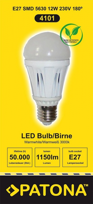 Bec LED E27 12W alb cald echivalent 90W [3]