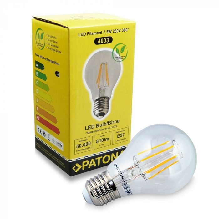 Bec LED Filament E27 7,5W echivalent 80W [3]