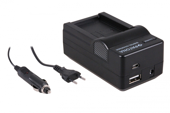 Incarcator 4in1 pentru acumulator Canon LP-E12 Patona [1]