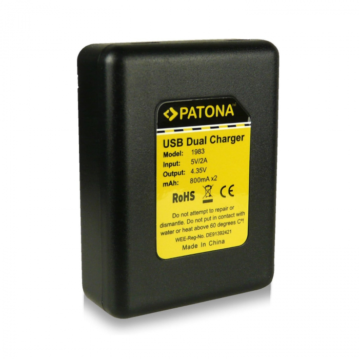 Incarcator Dual USB pentru acumulator GoPro AHDBT-401 Patona [2]