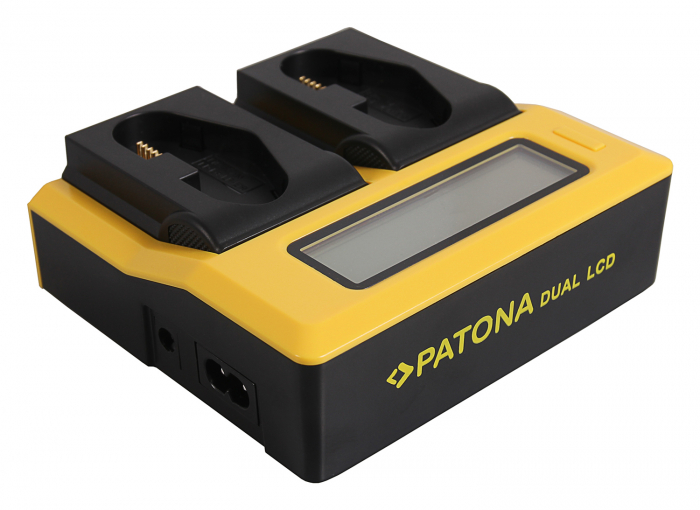 Incarcator DUAL LCD cu placute pentru acumulator Canon LP-E4 Patona [2]