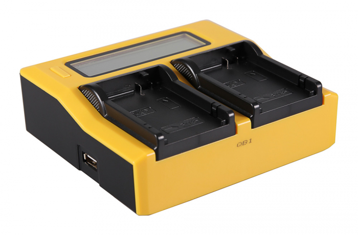 Incarcator Dual LCD cu placute pentru acumulator Canon LP-E8 Patona [2]