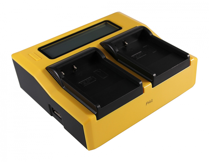 Incarcator DUAL LCD cu placute pentru acumulator Casio NP-40 Patona [2]