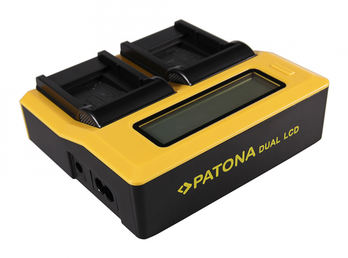 Incarcator Dual LCD cu placute pentru acumulator Nikon EN-EL11 Patona [3]