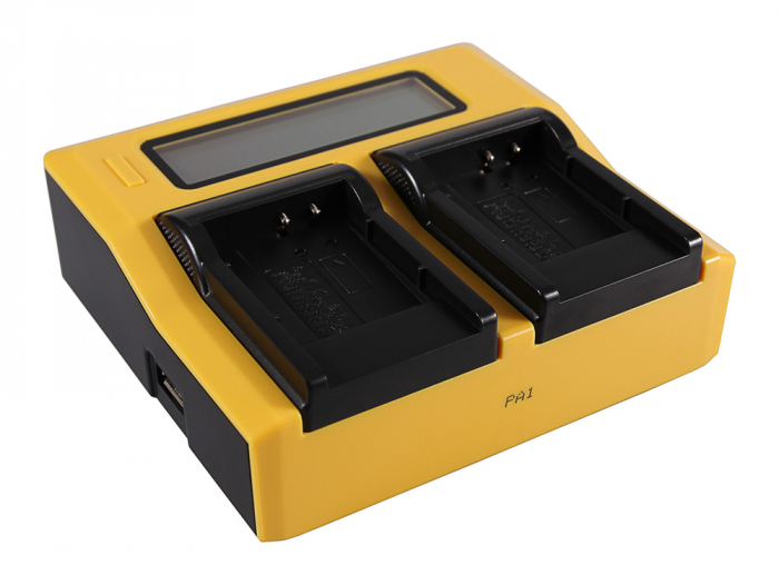 Incarcator Dual LCD cu placute pentru acumulator Nikon EN-EL11 Patona [2]