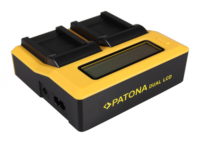 Incarcator Dual LCD cu placute pentru acumulator Nikon EN-EL12 Patona [3]