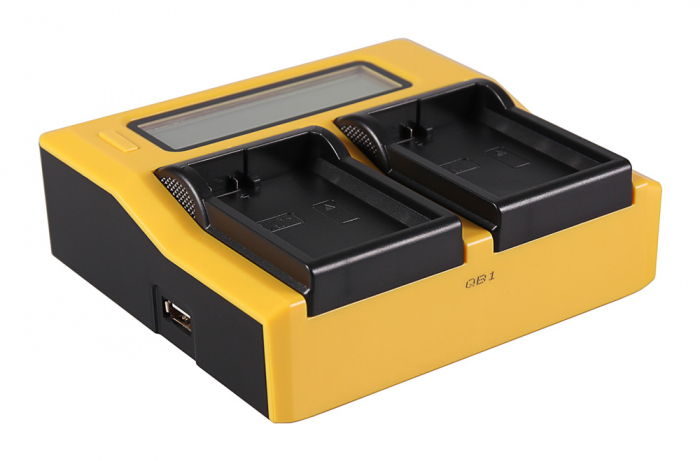 Incarcator Dual LCD cu placute pentru acumulator Nikon EN-EL14 Patona [2]