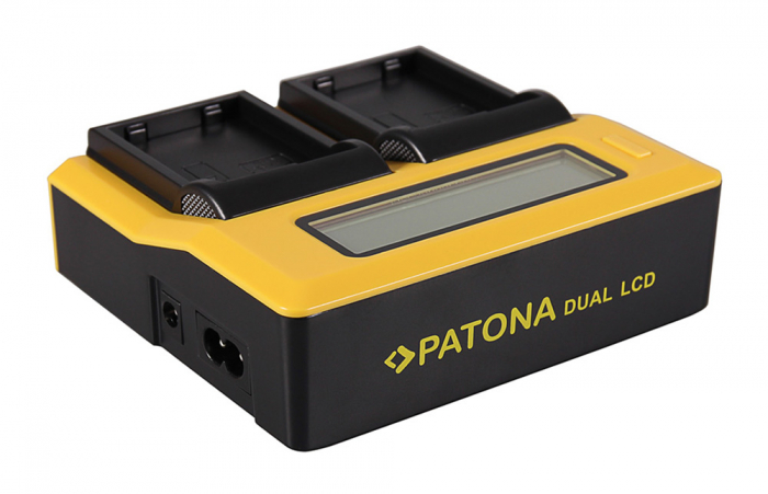 Incarcator Dual LCD cu placute pentru acumulator Nikon EN-EL14 Patona [3]