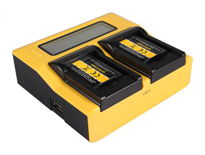 Incarcator Dual LCD cu placute pentru acumulator Nikon EN-EL19 Patona [4]