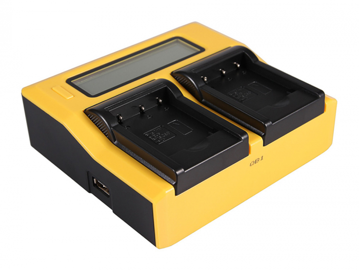 Incarcator Dual LCD cu placute pentru acumulator Nikon EN-EL19 Patona [2]