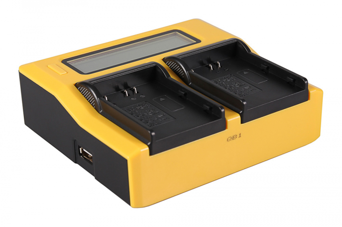 Incarcator Dual LCD cu placute pentru acumulator Nikon EN-EL3e Patona [2]