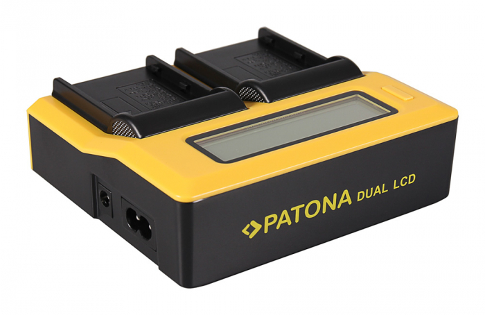 Incarcator Dual LCD cu placute pentru acumulator Nikon EN-EL3e Patona [3]