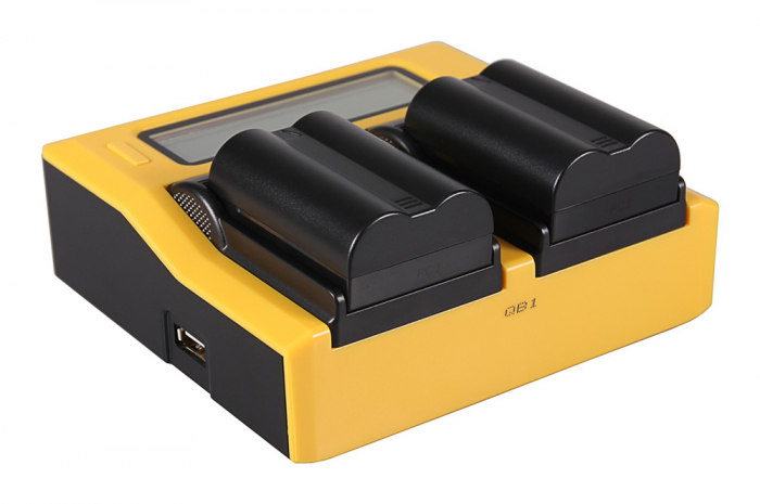 Incarcator Dual LCD cu placute pentru acumulator Nikon EN-EL3e Patona [4]