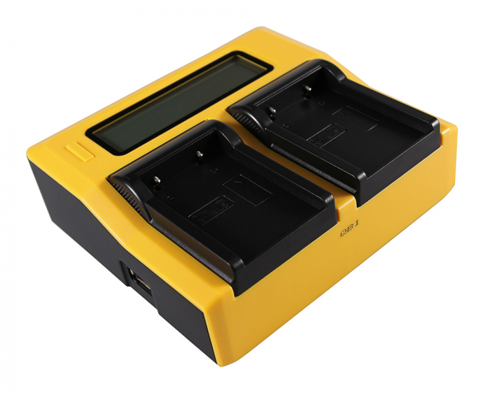 Incarcator Dual LCD cu placute pentru acumulator Nikon EN-EL5 Patona [2]