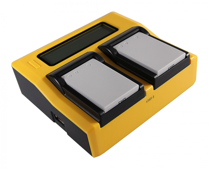 Incarcator Dual LCD cu placute pentru acumulator Nikon EN-EL5 Patona [4]