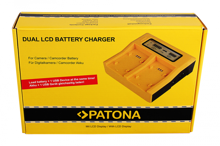 Incarcator Dual LCD cu placute pentru acumulator Nikon EN-EL5 Patona [5]