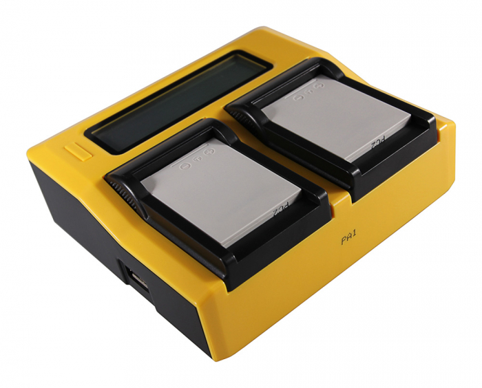 Incarcator Dual LCD cu placute pentru acumulator Nikon EN-EL8 Patona [4]