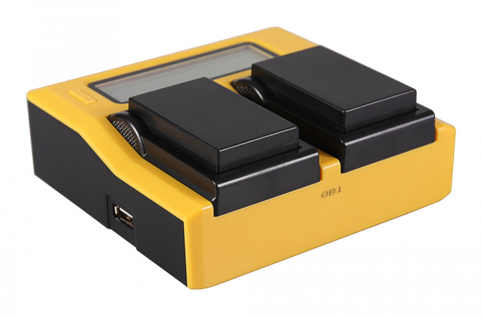 Incarcator Dual LCD cu placute pentru acumulator Nikon EN-EL9 Patona [4]