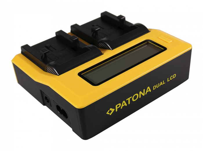 Incarcator Dual LCD cu placute pentru acumulator Olympus Li-10B Patona [3]