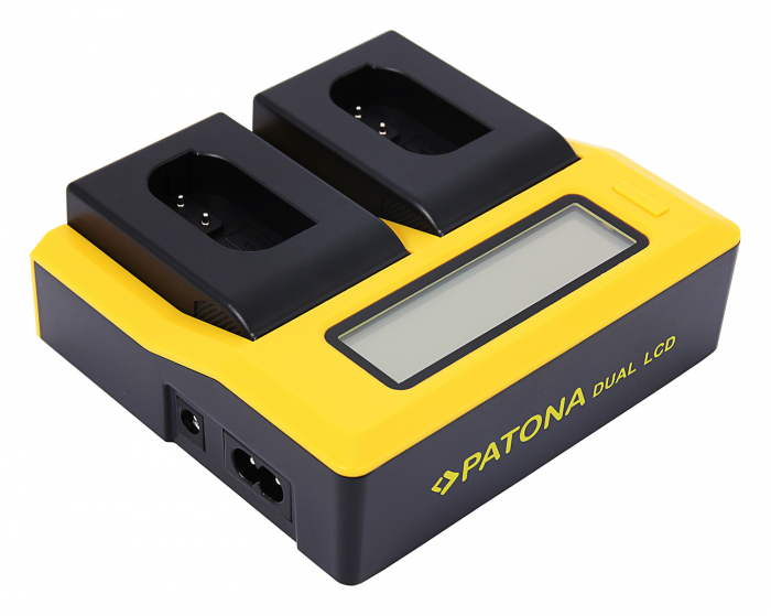 Incarcator Dual LCD cu placute pentru acumulator Panasonic DMW-BLK22 Patona [3]