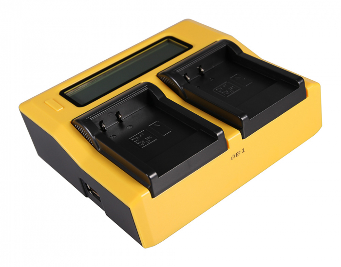 Incarcator Dual LCD cu placute pentru acumulator Sony NP-BN1 Patona [2]