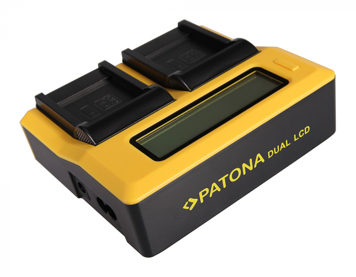 Incarcator Dual LCD cu placute pentru acumulator Sony NP-BN1 Patona [3]
