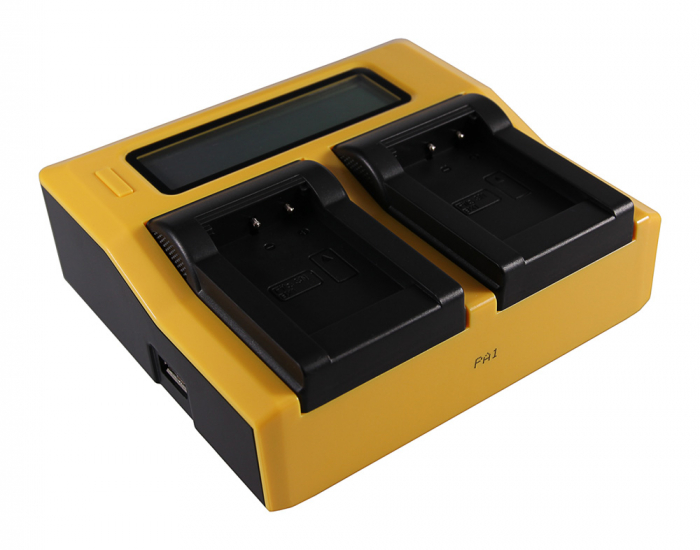 Incarcator Dual LCD cu placute pentru acumulator Sony NP-BX1 Patona [2]