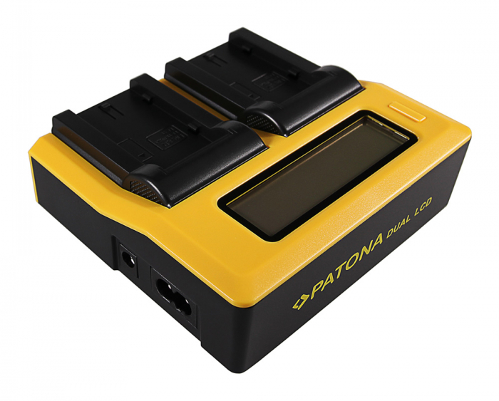 Incarcator Dual LCD cu placute pentru acumulator Sony NP-FS10 Patona [3]