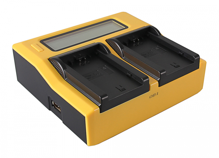 Incarcator Dual LCD cu placute pentru acumulator Sony NP-FZ100 Patona [2]