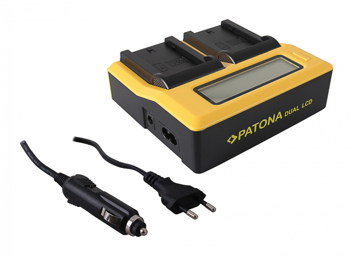 Incarcator Dual LCD cu placute pentru acumulator Sony NP-FZ100 Patona [4]